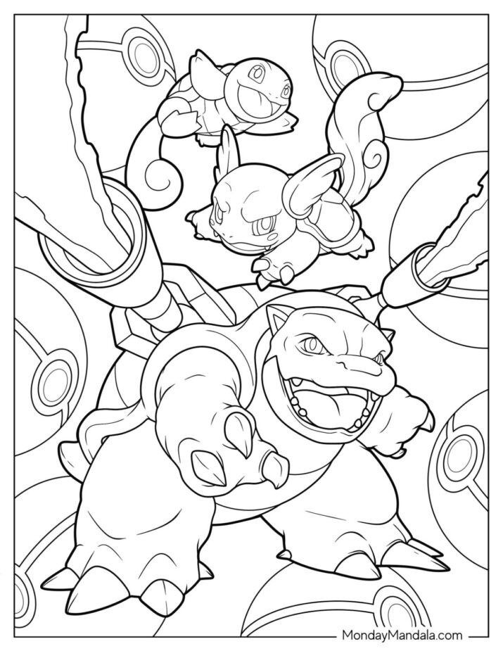 20 Blastoise Coloring Pages (Free PDF Printables)