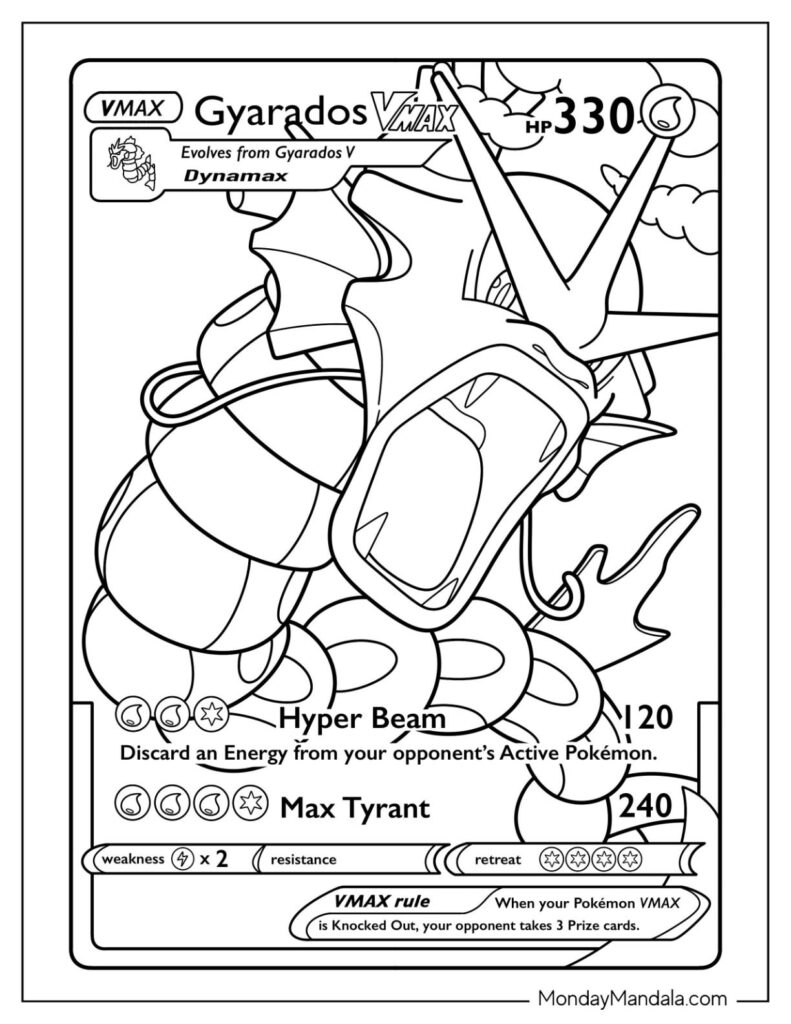 20 Gyarados Coloring Pages (Free PDF Printables) - HappyAllKids.com