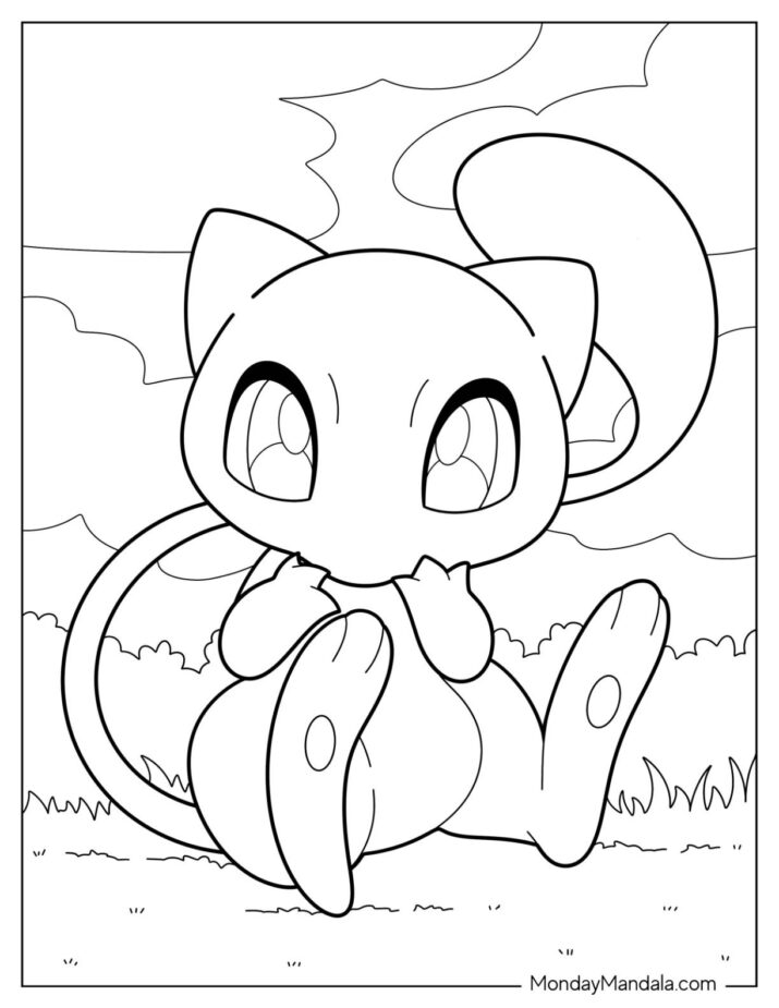 20 Mew Coloring Pages (Free PDF Printables)