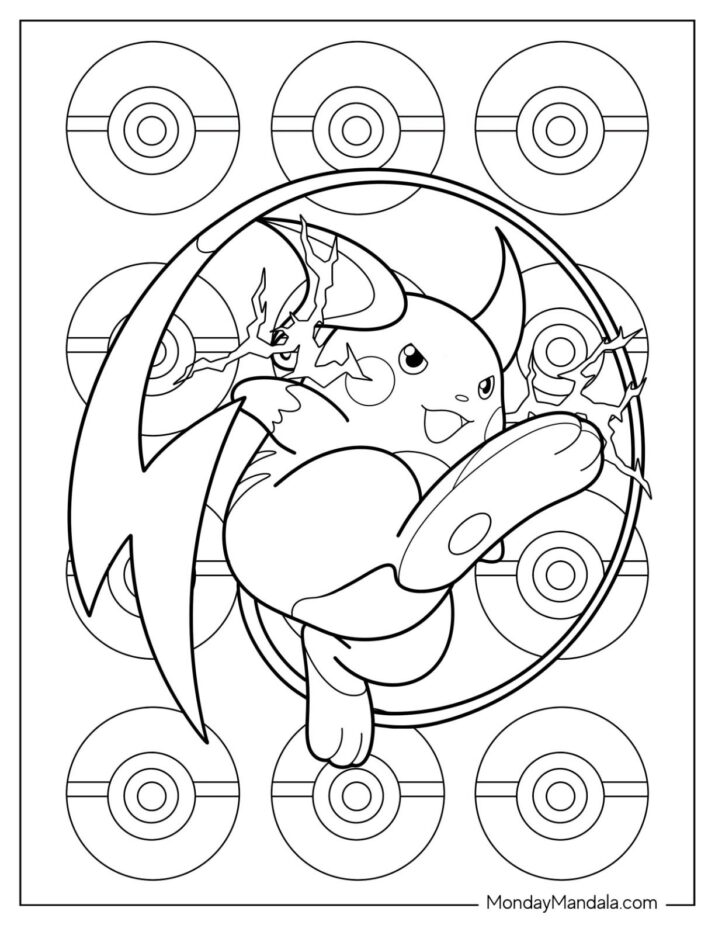 20 Raichu Coloring Pages (Free PDF Printables)