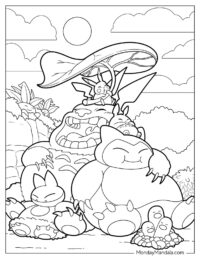 20 Snorlax Coloring Pages (Free PDF Printables)