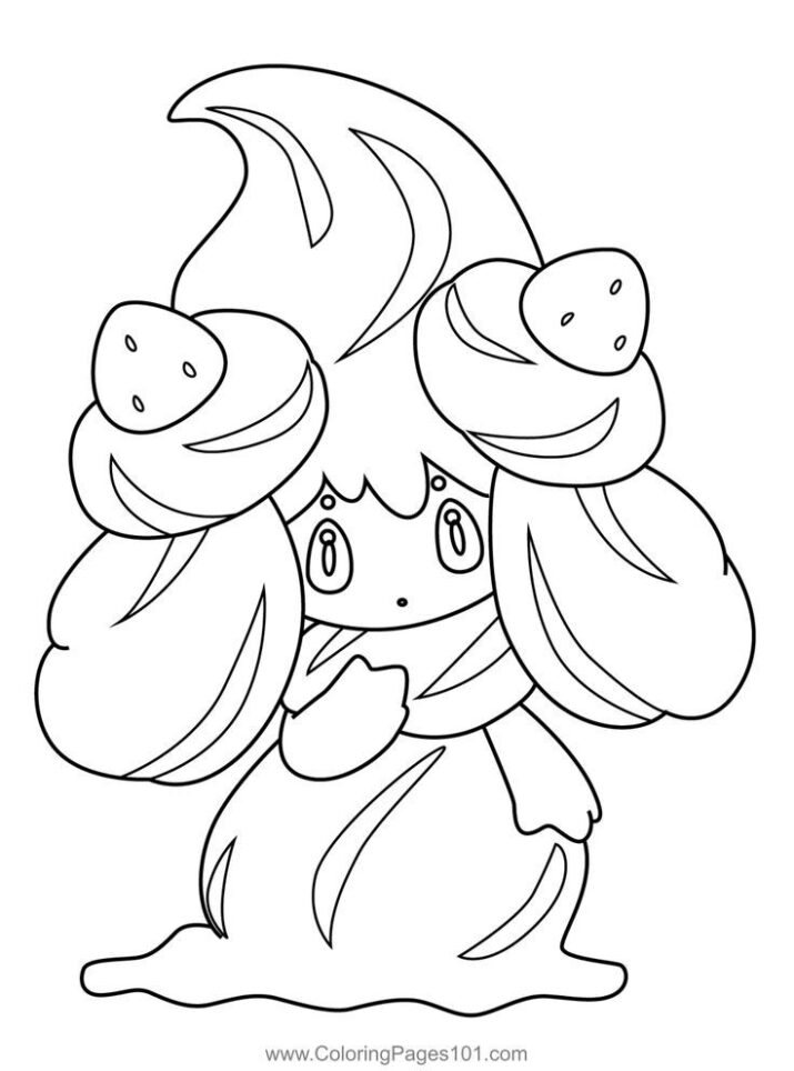 Alcremie Pokemon Coloring Page