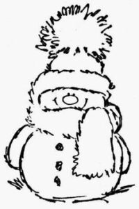 Cute Snowmen Free Printable Coloring Pages.