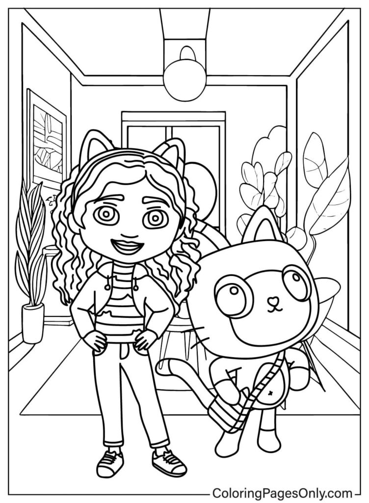 Gabby’s Dollhouse Coloring Page - Free Printable Coloring Pages ...