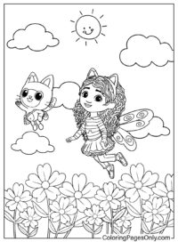 Pandy Paws and Gabby Coloring Page Free - Free Printable Coloring Pages