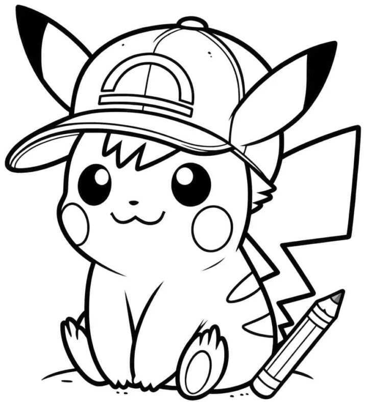 Pikachu Coloring Pages - 46 New Coloring Sheets for Fans