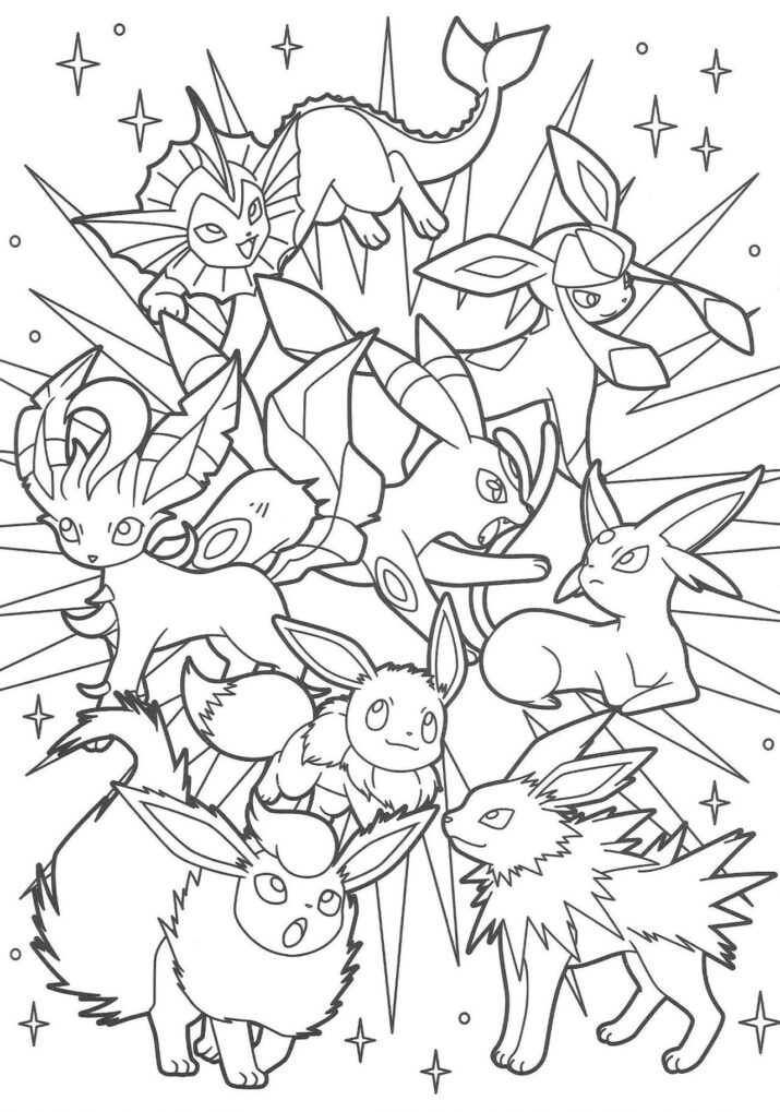 Pokémon Scans from PacificPikachu's Collection — Pikachu and Eevee Friends coloring book