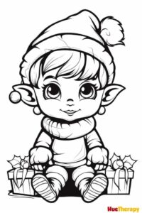 11 Free Printable Christmas Elf Coloring Pages