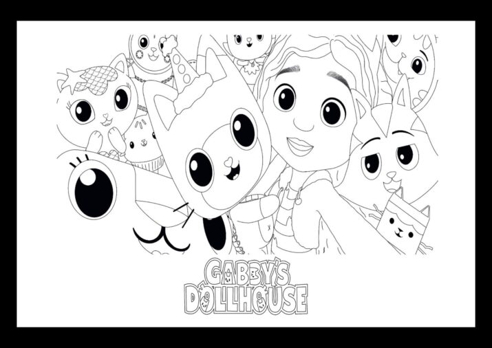 110+ Gabby’s Dollhouse Coloring Pages 10