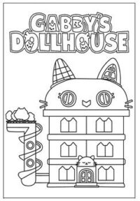 110+ Gabby’s Dollhouse Coloring Pages 115