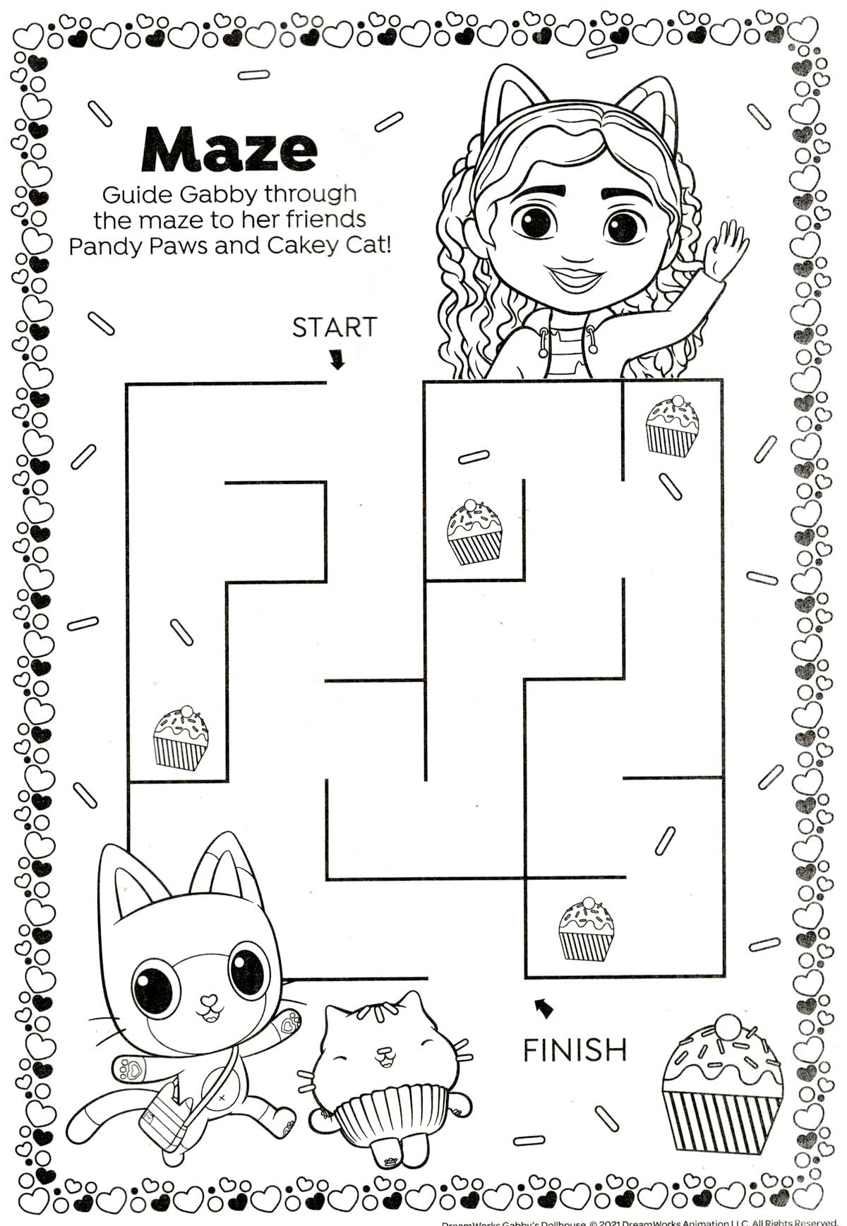 110+ Gabby’s Dollhouse Coloring Pages 116 - HappyAllKids.com