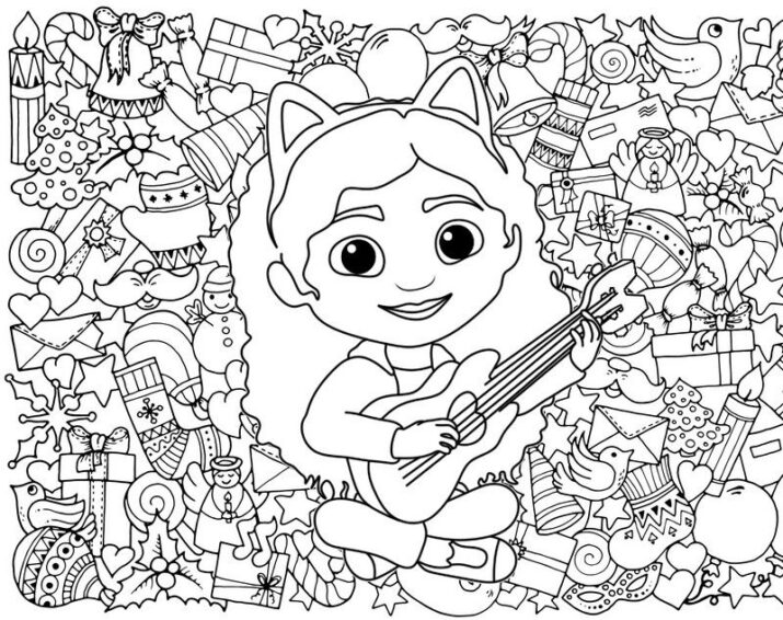 110+ Gabby’s Dollhouse Coloring Pages 73