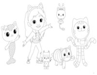 110+ Gabby’s Dollhouse Coloring Pages 93