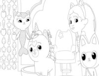 110+ Gabby’s Dollhouse Coloring Pages 94