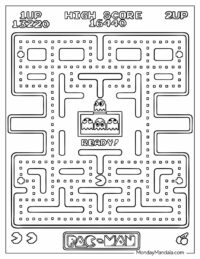 20 Pac Man Coloring Pages (Free PDF Printables)