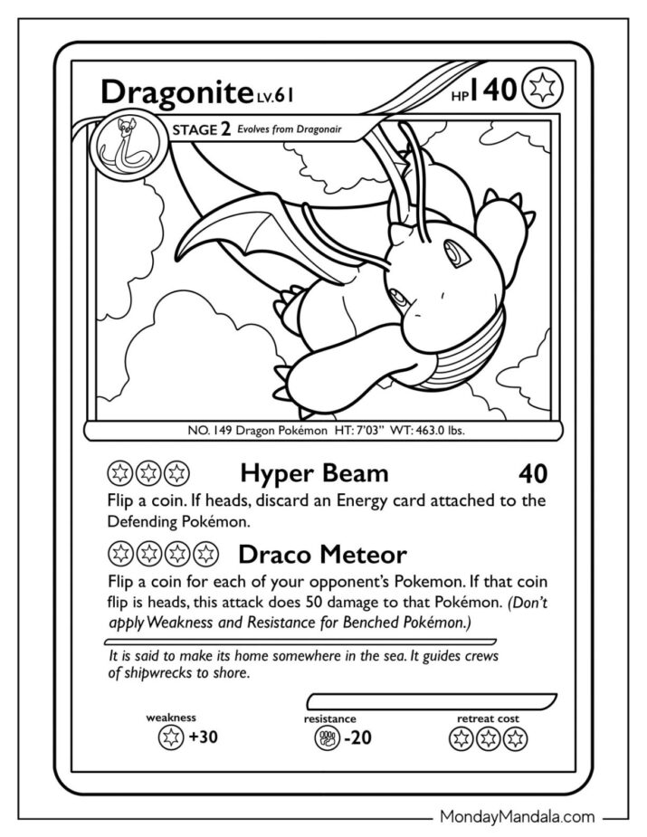 20 Pokemon Card Coloring Pages (Free PDF Printables)