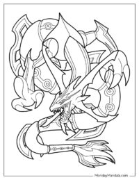 20 Rayquaza Coloring Pages (Free PDF Printables)