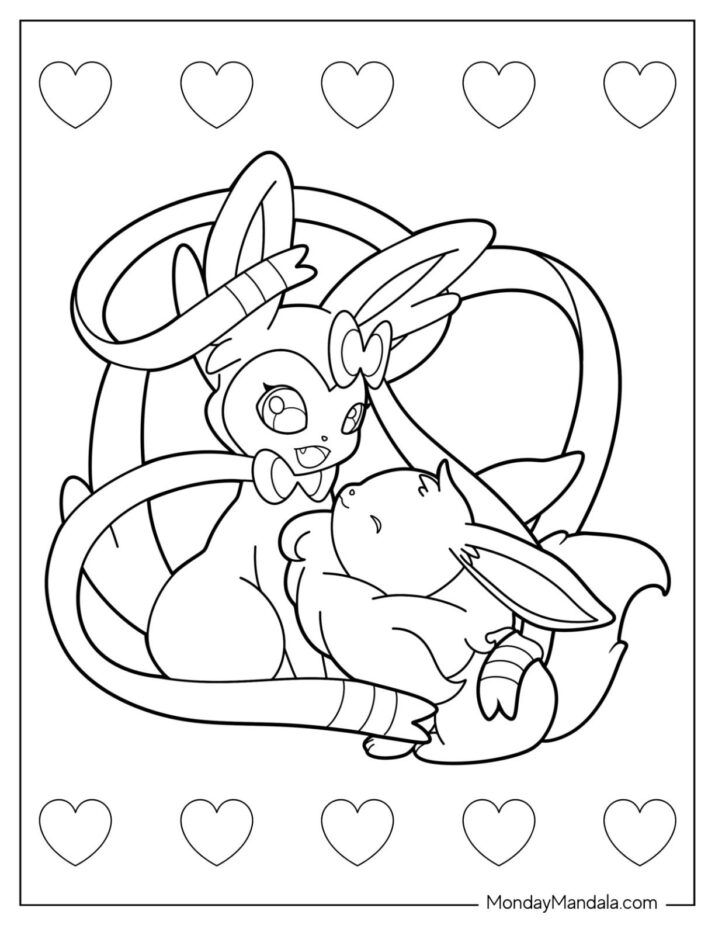 20 Sylveon Coloring Pages (Free PDF Printables)