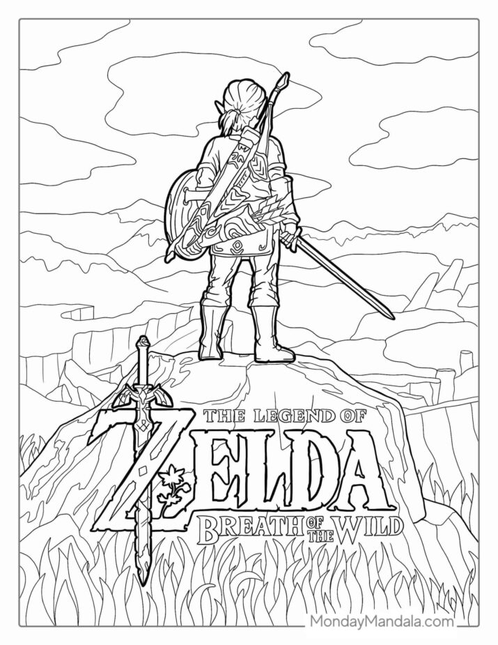 20 Zelda Coloring Pages (Free PDF Printables)