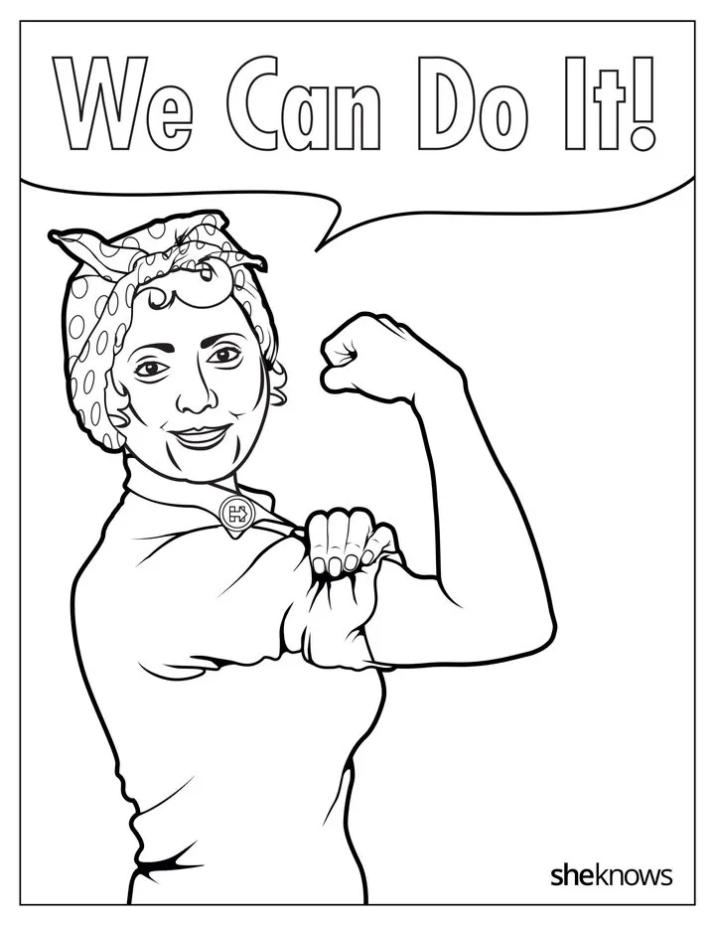 21 fabulous, famous women coloring pages for Women's History Month
