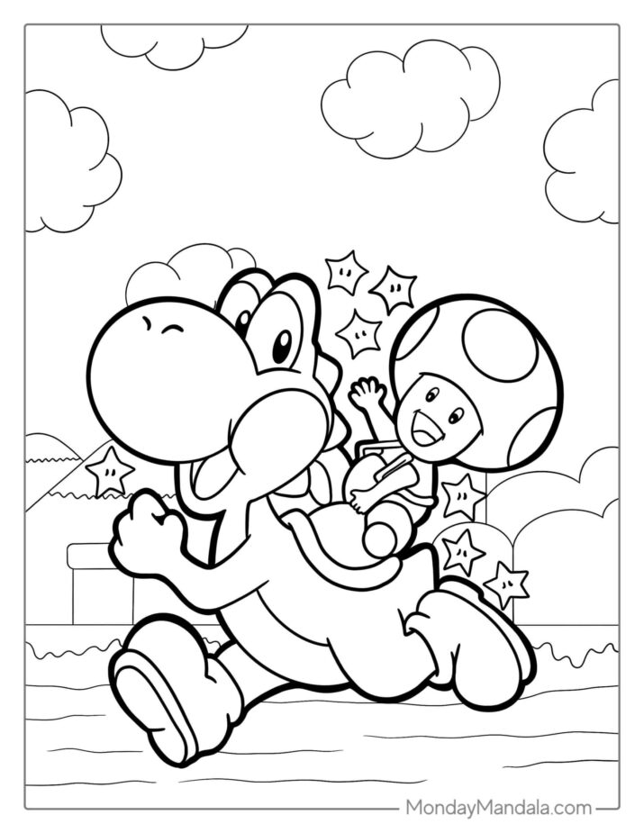 24 Toad Coloring Pages (Free PDF Printables)