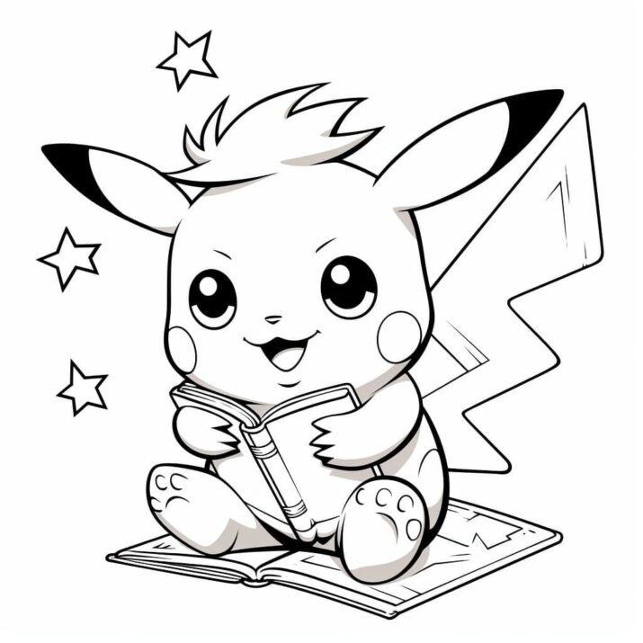 +30 Pikachu Coloring Pages for Free (Printable)