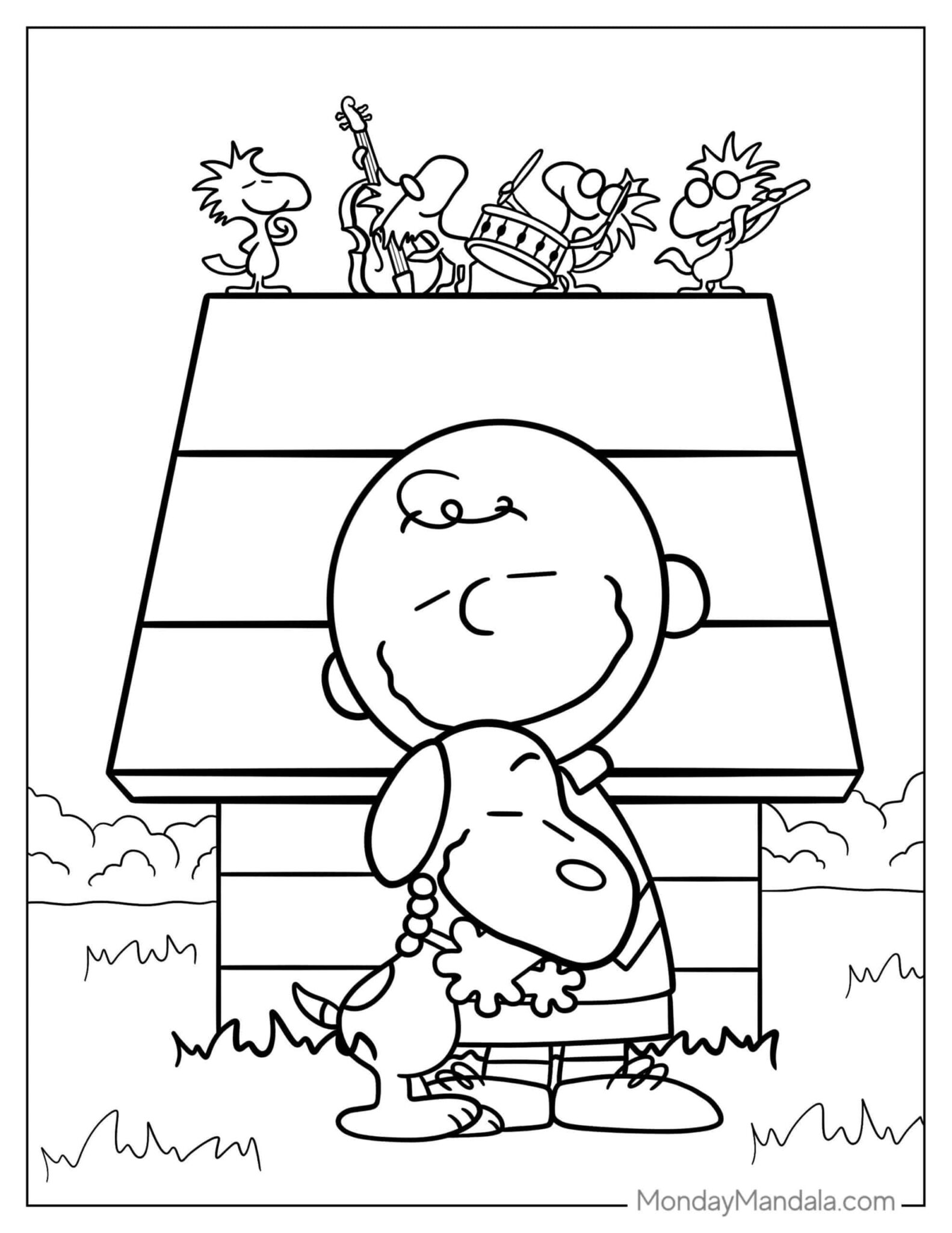 32 Peanuts & Snoopy Coloring Pages (free Pdf Printables) - Happyallkids.com