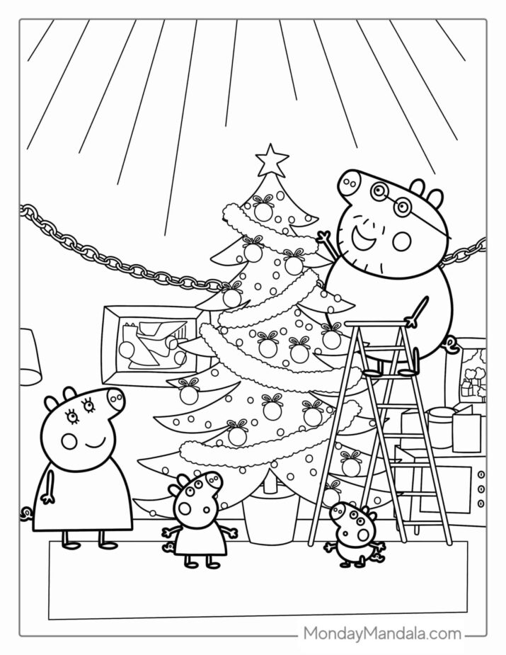 50 Peppa Pig Coloring Pages (Free PDF Printables)