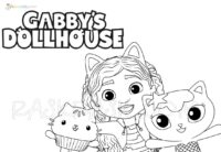 55 Gabby Dollhouse Color Sheets 38