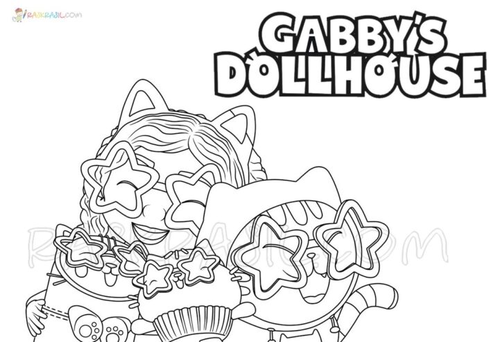 55 Gabby Dollhouse Color Sheets 56