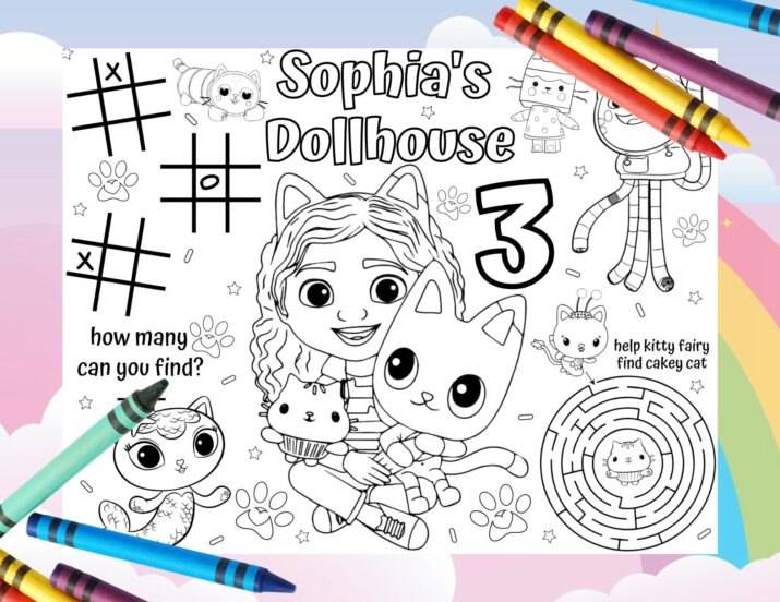 55 Gabby Dollhouse Color Sheets 70