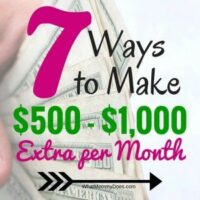 7 Ways to Make an Extra $500 – $1000 per Month {Updated for 2024!}