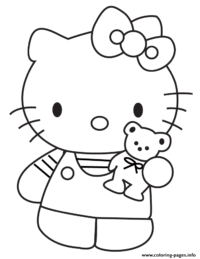 90 Printable Hello Kitty Coloring Pages New Year 46