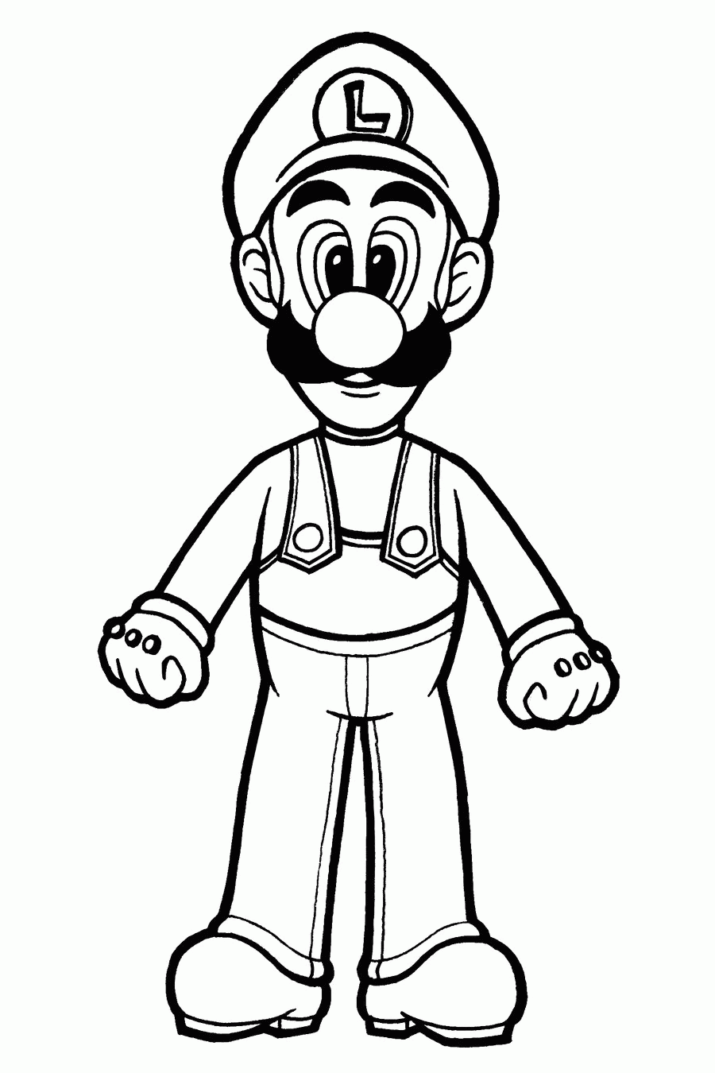 90 Printable Luigi Mario Coloring Pages 96