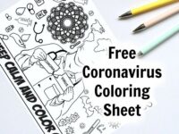Art Therapy – Free Coronovirus Coloring Sheet Printable