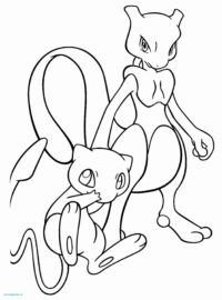 Awesome Mewtwo Coloring Pages
