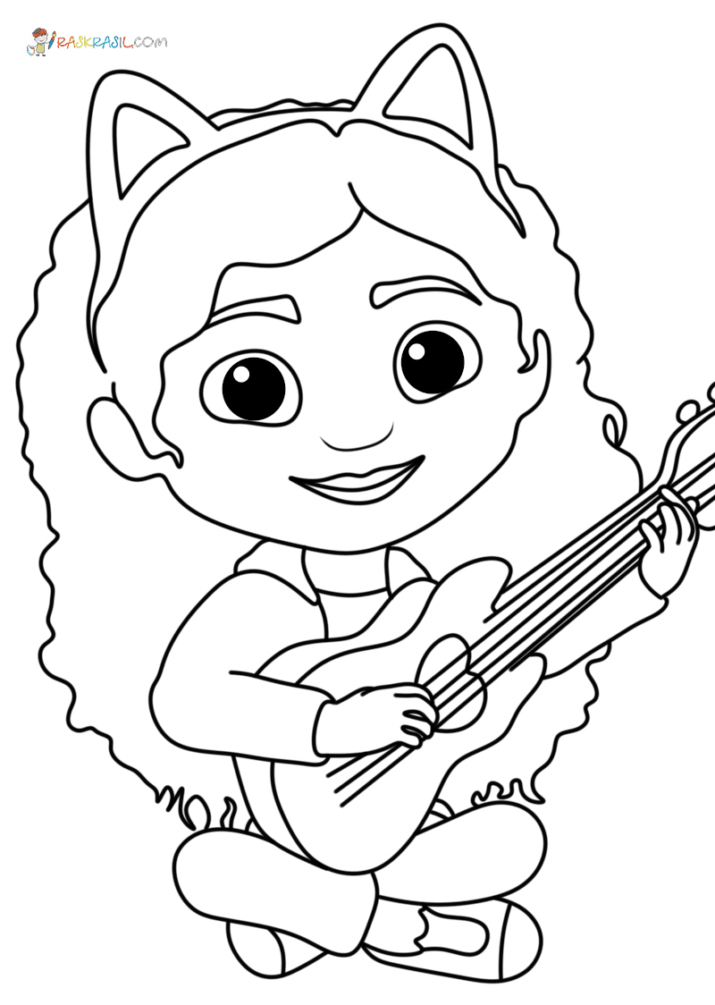 Beautiful Gabby Coloring Page - Free Printable Coloring Pages