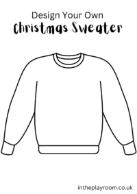 Cardboard Ugly Christmas Sweater Craft