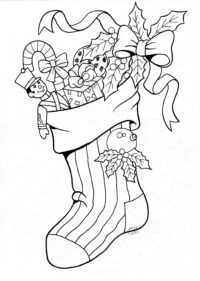 Christmas Coloring And Activity Pages: Christmas Items  B10