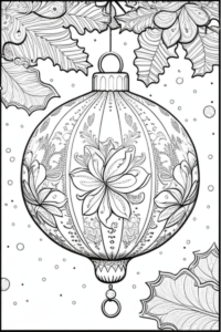 Christmas Ornaments Coloring Pages - creativitycolor.com