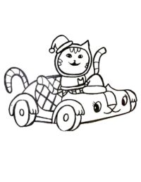 Dj Catnip And Carlitta Coloring Page : Print