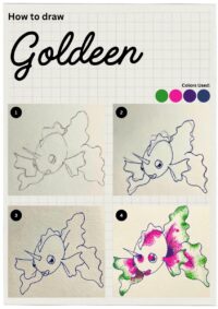 Draw Goldeen in 4 Simple Steps!