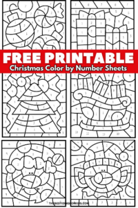FREE PRINTABLE Christmas Color by Number
