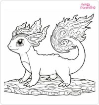 Fiery One Pokemon Charmeleon Coloring Page - Free Printable