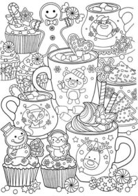 Free & Easy To Print Adult Christmas Coloring Pages