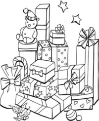 Free & Easy To Print Christmas Presents Coloring Pages