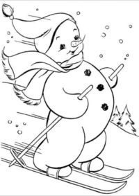 Free Printable Snowman Coloring Pages