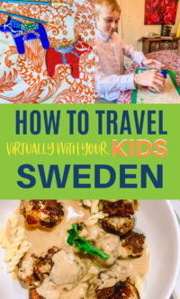 Fun travel virtually to Sweden. Kids activities