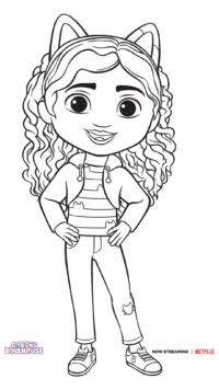 Gabby Coloring Page | GABBY'S DOLLHOUSE