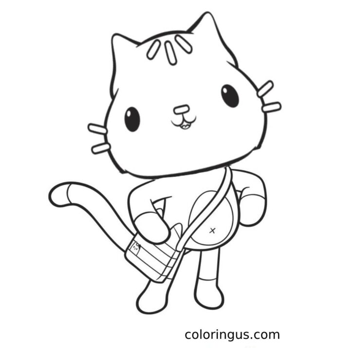 Gabby's Dollhouse Printable Coloring Page : Print